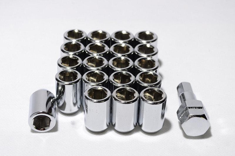 20x chrome 12x1.5mm tuner lug nuts civic accord prelude lexus mazda prelude mr2