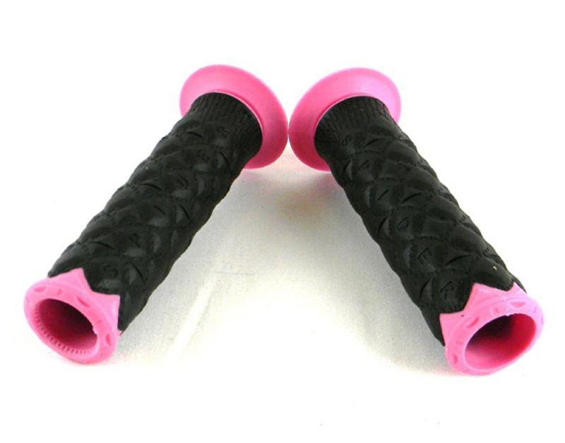 Spider pink motorcycle grips for kawasaki kz 400 550 650 750 1000 1974-198