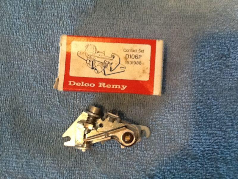  nos d-106p delco points/contact set 1931988 chevrolet corvette gm made in usa 