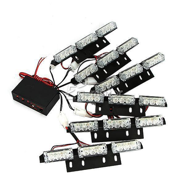 Sell 54-LED Emergency Vehicle Strobe Lights Flashing Amber Warning Deck ...