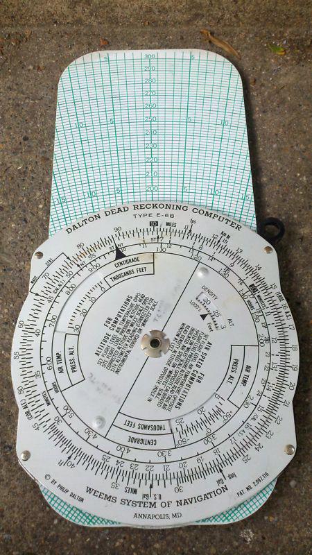 Dalton dead reckoning computer type e-6b - weems system navigation aviation