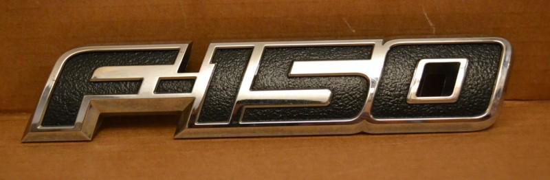 Ford f-150 f150 tailgate truck emblem chrome black 2010-2012 oem 9l34-99402a17