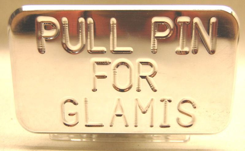 New **free ship** polished billet aluminum hitch cover ** pull pin for glamis **