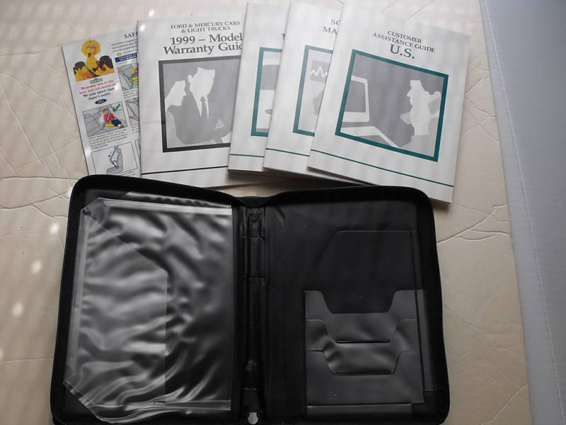 Oem 1999 ford windstar owner's manual set w/ logo case