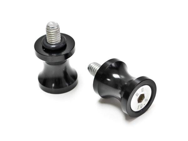 Black swingarm spools sliders motorcycle bobbins for yamaha fzs600 fz6 2005-2008