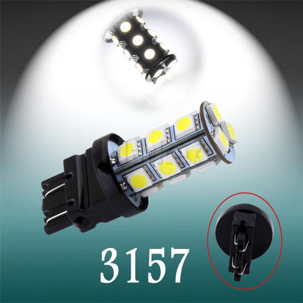 3156 3157 pure white 18 smd 5050 stop tail brake turn led car light bulb lamp