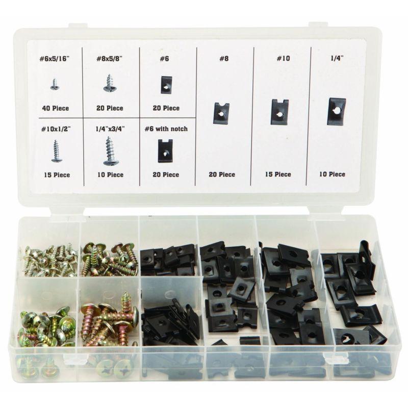 170 pc u-clip/screw kit!! - bumper ss rs ss door 55-72