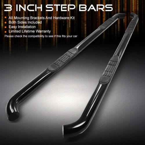 07-13 tundra extended crew cab/crewmax 3" black powder coated side step nerf bar