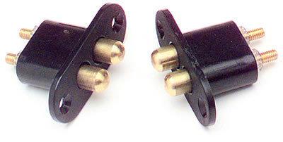 Painless jamb tac wireless connectors 60 amp max 2-wire contact w/ hardware pair