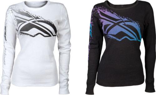 Fly racing womens inversion long sleeve thermal crew neck t-shirt