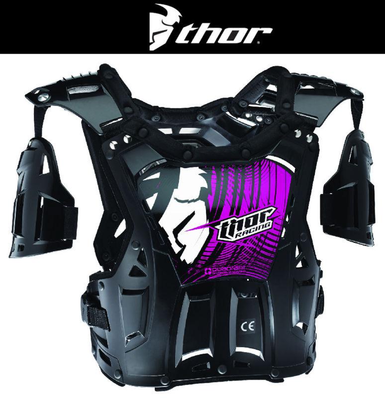Thor womens quadrant pink roost guard chest protection dirt bike mx atv 2014