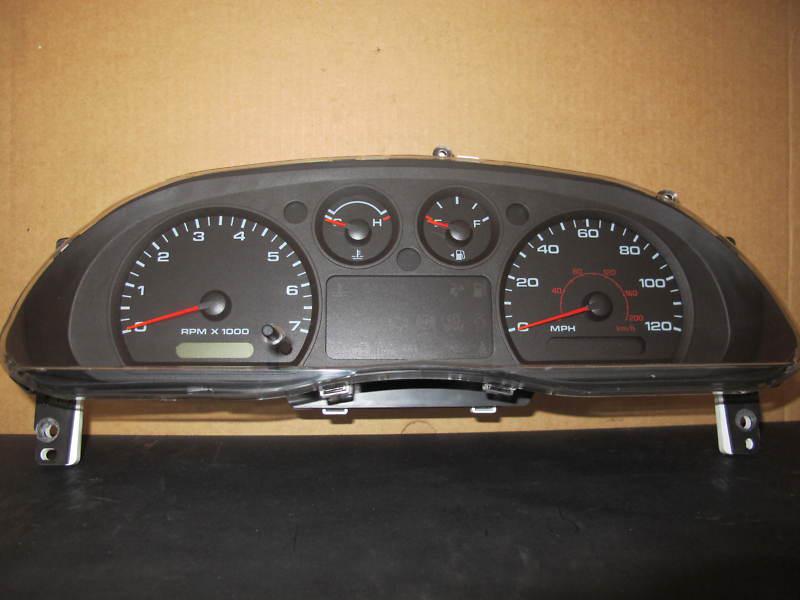 2004 04 ford ranger truck speedometer cluster -- black gauges --  w/tach -- 79k