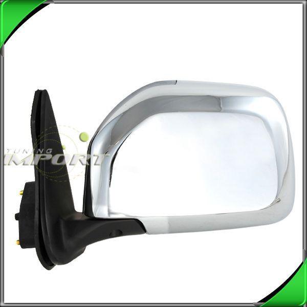 00 tacoma pre-runner off road manual chrome driver left side mirror assembly