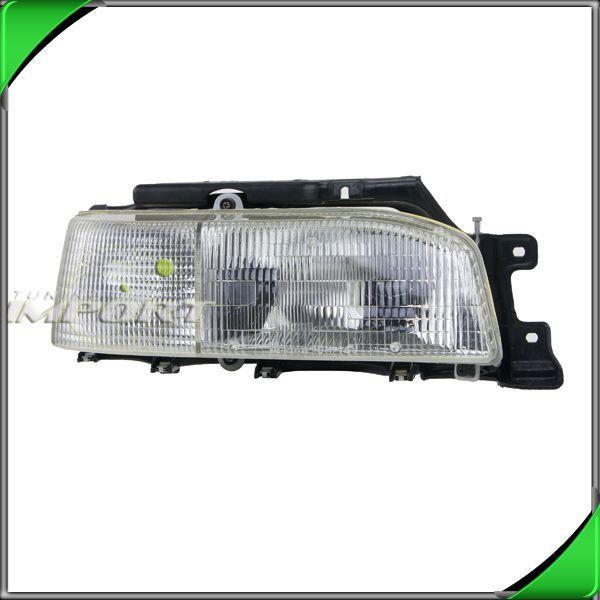 Right side head light lamp assembly for 1990-1991 hyundai excel clear lense