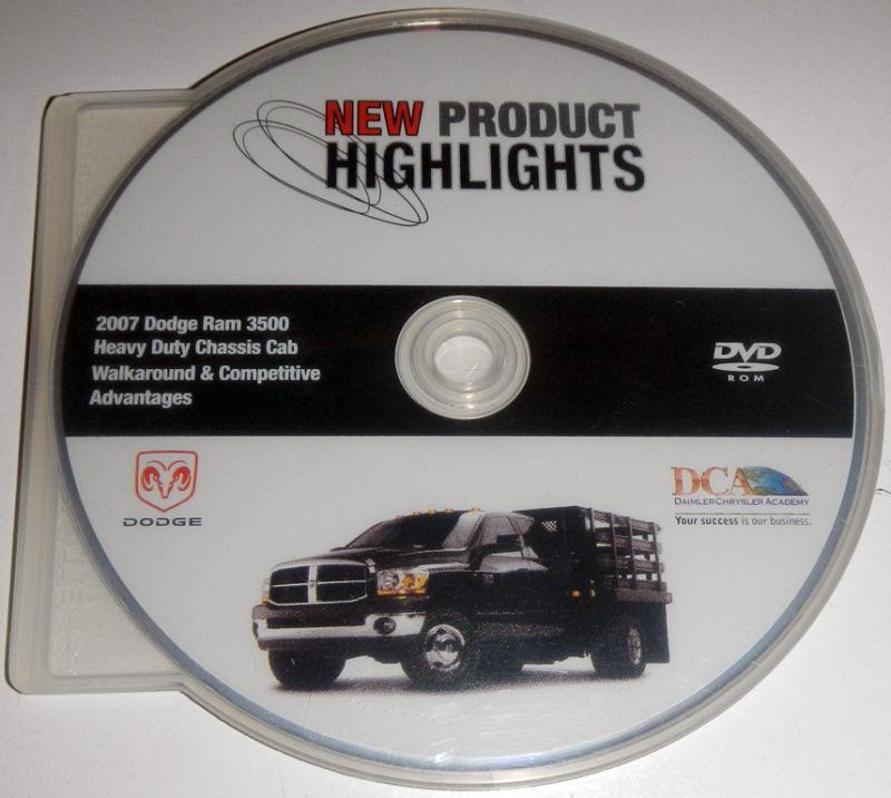 2007 dodge ram 3500 heavy duty chassis cab walkaround & competitive dvd rom