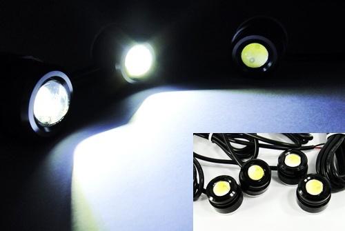 4x high power white 3w led eagle eye drl kit parking fog light pickup motorcycle