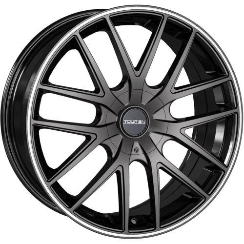 16x7 black touren tr60 wheels 5x100 5x4.5 +42 volkswagen beetle golf jetta