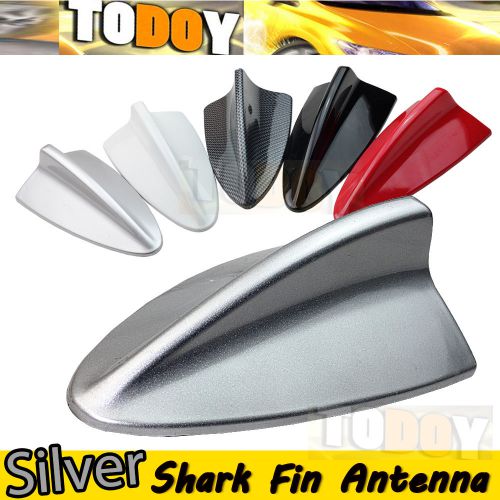 Hot !! car silver dummy shark fin roof aerial decorative antenna for universal