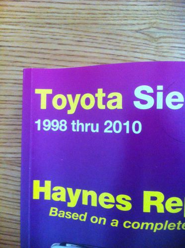 Haynes manual toyota sienna 1998 - 2010