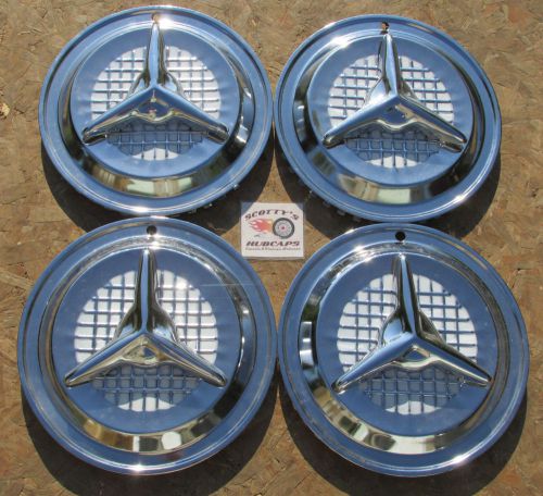 1950&#039;s fiesta style hot rod, rat rod 15&#034; wheel covers, hubcaps, set of 4 ~new~