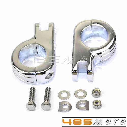 New 1-1/2&#034; engine crash bar highway foot peg bracket for harley kawasaki suzuki