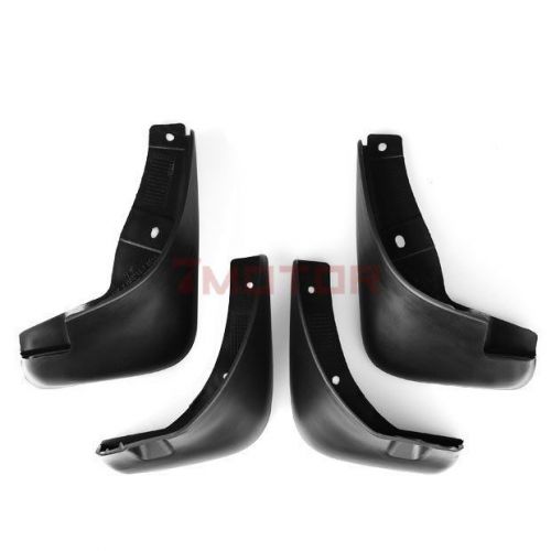 Car black rubber mud flaps splash guards set for 2013-2014 nissan versa sedan 7m