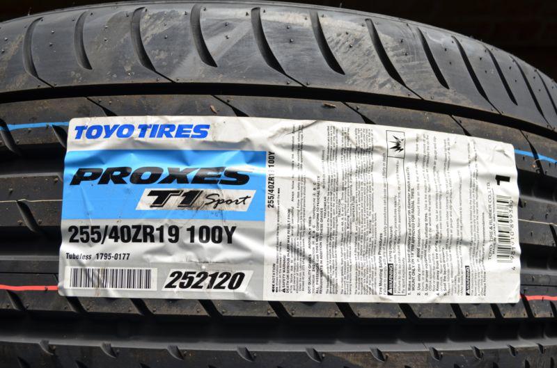 2 new 255 40 19 toyo proxes t1 sport tires