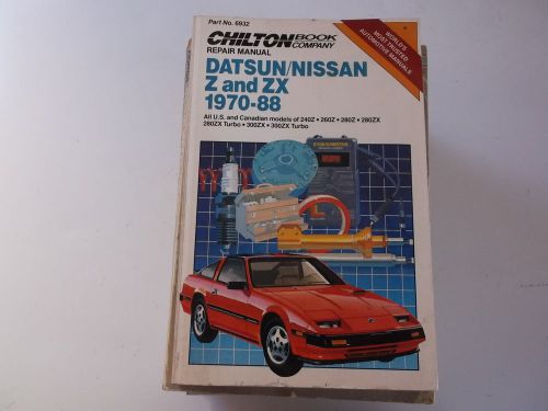Chiltons datsun/nissan z and zx 1970-1988 used