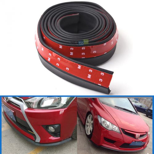 100&#034; car front bumper lip splitter spoiler chin lip skirt protector us shipping