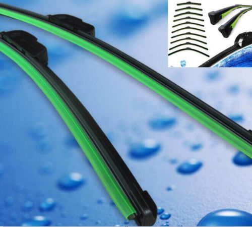 Dz849 □ soft car bracketless frameless rubber window windshield wiper brush