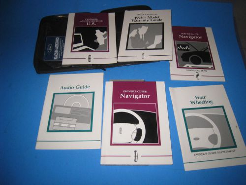 1998 lincoln navigator owners guide glove box manual with zipper case  4e3