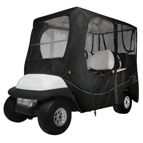 Dlx golf car enclosure long roof, black - classic# 40-055-340401-00