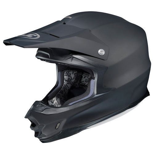 Hjc fg-x adult matte black mx atv dirt offroad helmets