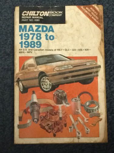 Mazda 1978 to 1989 repair manual