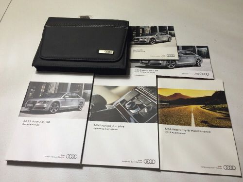 Audi a8 /s8 2013 owner  manual books w/navigation and case oem fast shipping