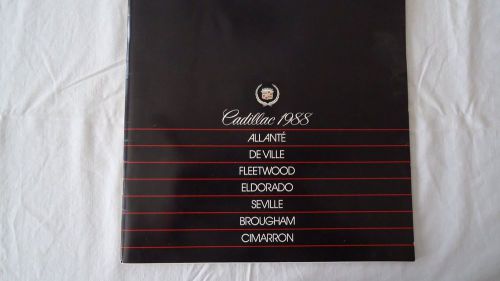 1988 cadillac dealers brochure buyers guide catalog all models free shipping