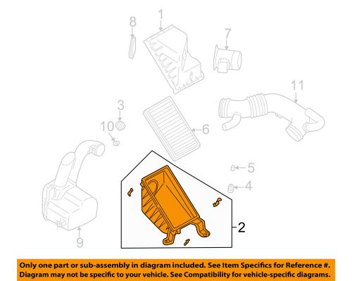 Subaru oem 93-96 impreza air intake-air cleaner body 46053fa010