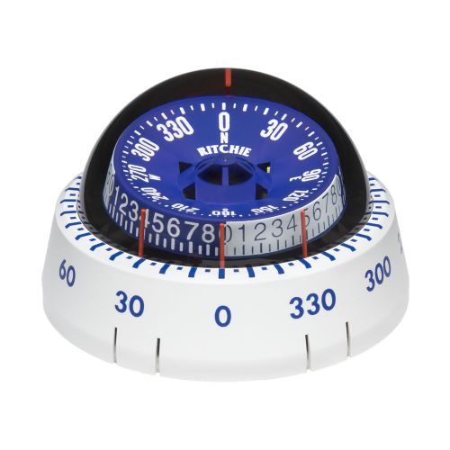 Ritchie xp-98w x-port tactician  compass - surface mount - white -xp-98w