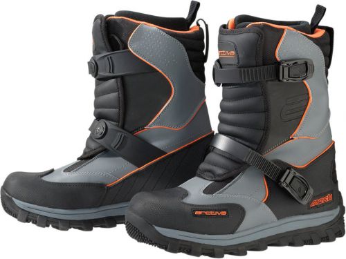 Arctiva mechanized s6 mens insulated snowmobile boots black/gray