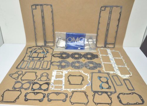 Nos omc outboard marine boat evinrude johnson powerhead gasket set kit 391988