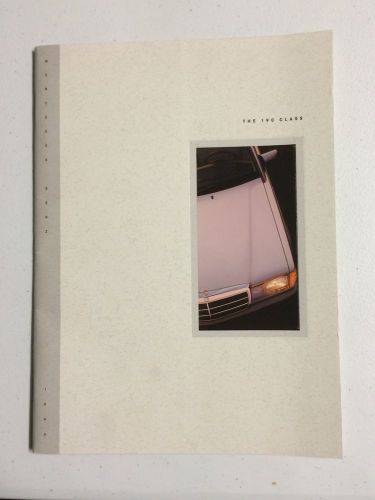 1993 mercedes benz 190 class brochure