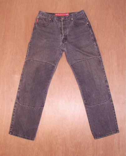 Mens bros brand shoeller kevlar jeans size 34 x 32 button fly