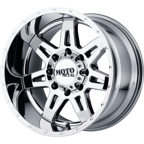 18x9 pvd chrome moto metal mo975 5x5 +18 rims trail blade mt 33 tires