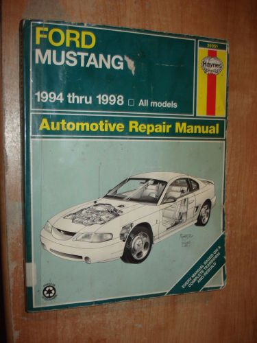 1994-1998 ford mustang shop manual service book haynes repair gt 97 96 95