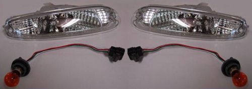 Clear glass front turn signal indicator lights for mazda mx5 na