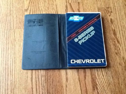 1995 chevrolet s-series pickup owners manual set