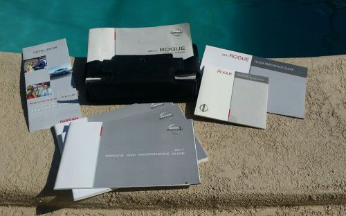 2011 nissan rogue owners manual w/case 11 operators kit maintenance guide books