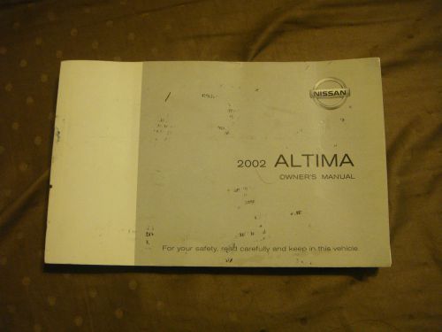 02 2002 nissan altima owners manual see my feedback fast shipping