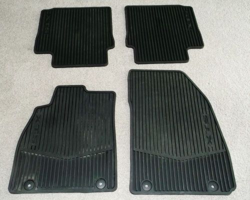 Cadillac xts 2013 2014 2015 oem black all weather 4 pc floor mats 22757756