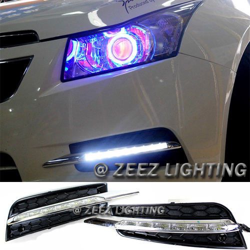 Exact fit led daytime running light drl fog lamp kit chevy cruze 2009-2014 09 #i